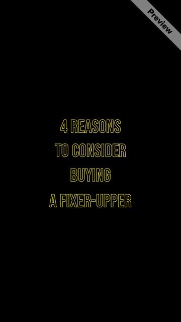 Buying A Fixer-Upper Video Template