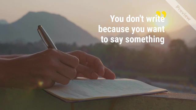 Author's Day Video Template