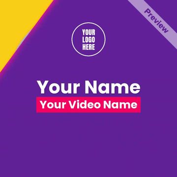 YouTube Intro - Animated Colors Video Template