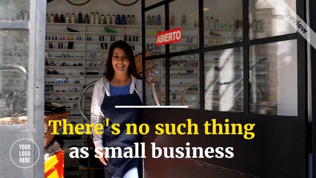 Support Small Business Video Template