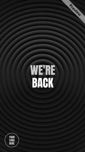 Back In Black - Black Friday Sales Video Template