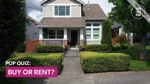 Pop Quiz - Buy Or Rent? | Real Estate Video Template
