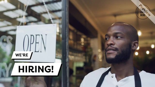 Retail - We're Hiring - 10 sec Video Template