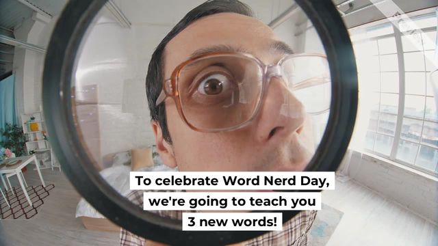 Word Nerd Day | Jan 9 Video Template