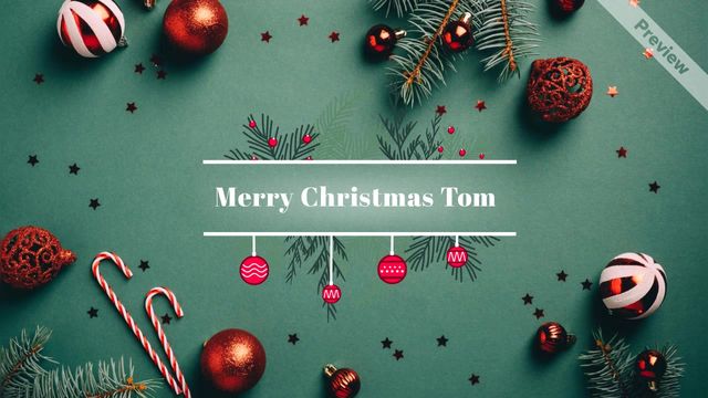 Personalized Christmas Greeting Video Template
