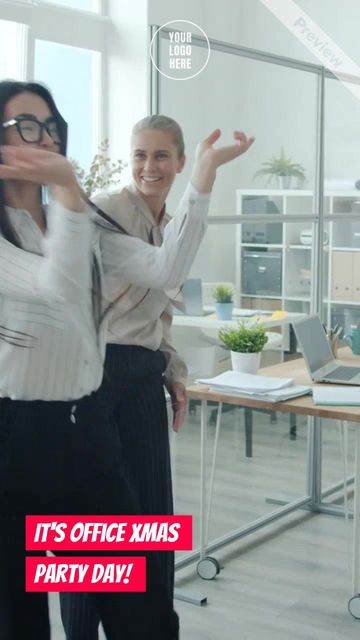 Office Christmas Party Video Template