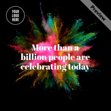 Holi 1 Video Template