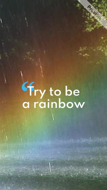 Rainbow in a Cloud | M. Angelou Video Template