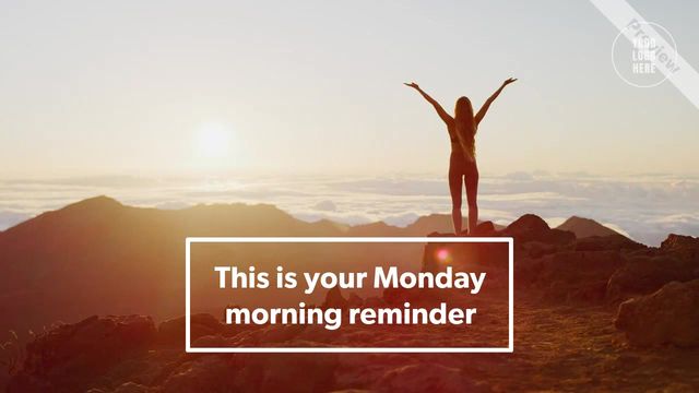 #MotivationMonday Video Template