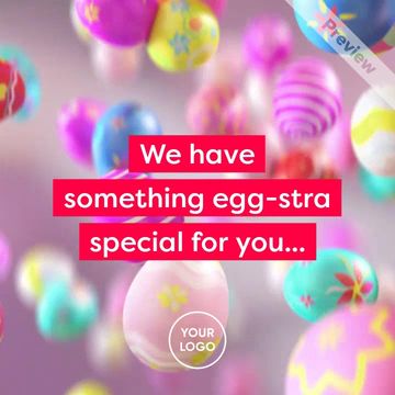 Egg-Stra Special Easter Sale Video Template