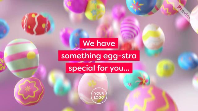 Egg-Stra Special Easter Sale Video Template