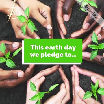 Earth Day Pledge Video Template