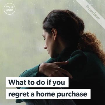 Regret Buying Your Home | Real Estate Video Template