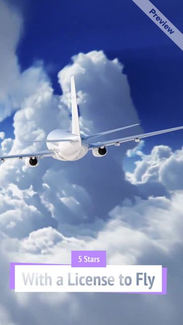 Stars With a License to Fly Video Template