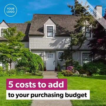 5 Homebuyers Additional Costs  Video Template