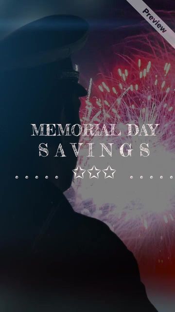 Memorial Day Discount  Video Template