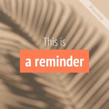 Sandcastle Day | August 6 Video Template