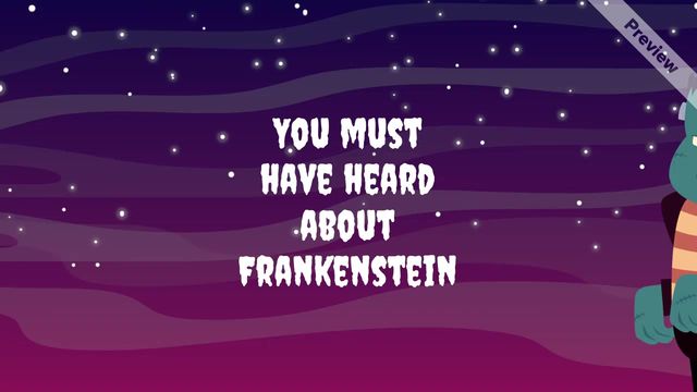 Frankenstein Day | Aug 30  Video Template