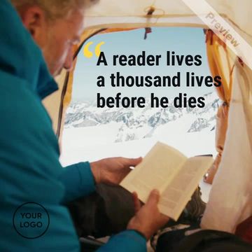 Read a New Book Month | September Video Template