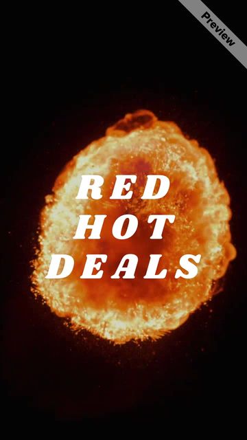 Red Hot Deals Video Template