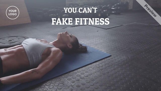 Can't Fake Fitness Video Template