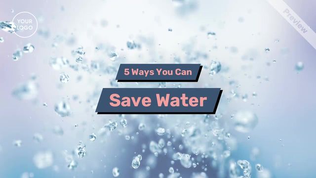 5 Ways You’re Wasting Water Video Template