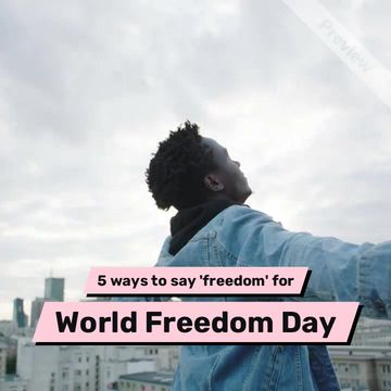 World Freedom Day Video Template