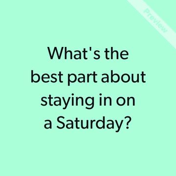 Stay in Saturday | Nov 5 Video Template