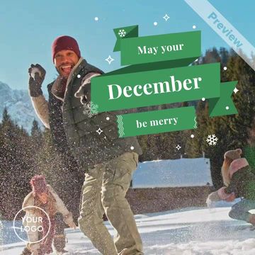 Christmas Card Day Video Template