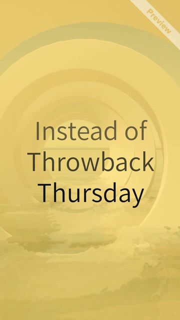 Throwforward Thursday  Video Template