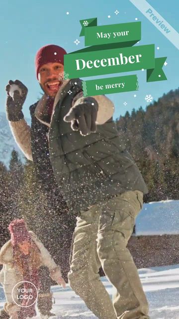 Christmas Card Day Video Template