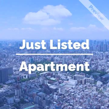 Just Listed Apartment | Real Estate Video Template