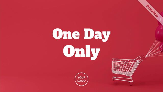Cyber Monday | One Day Only Video Template