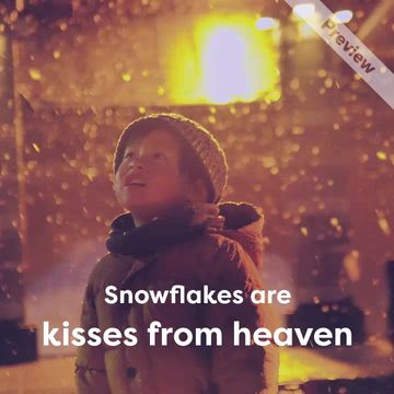 Winter Snowflakes Video Template