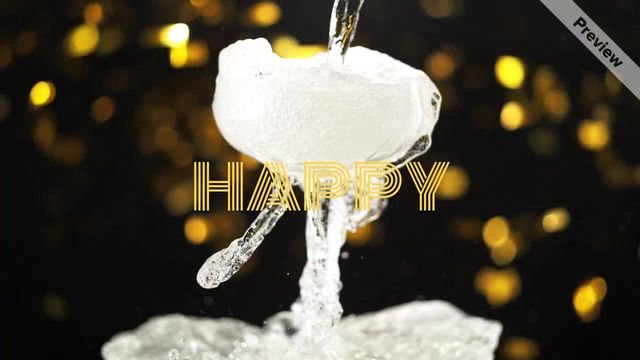 🍸  New Year's Toast Video Template