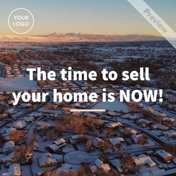 The Time To Sell Is Now | Real Estate Video Template
