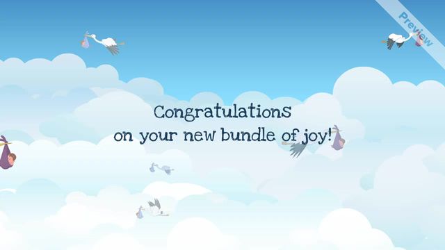 New Baby | Congratulations  Video Template