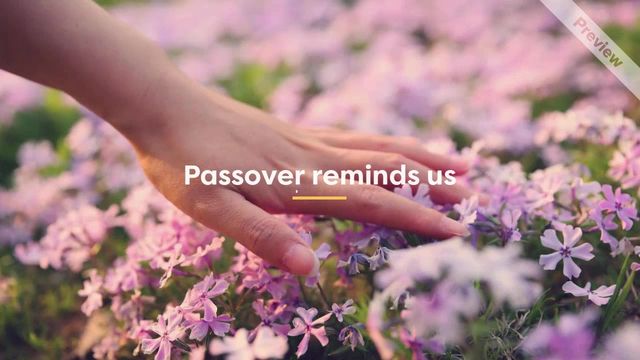 Passover | Apr 6 | Wide Video Template
