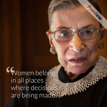 Ruth Bader Ginsburg | WHM Video Template
