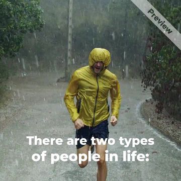 Motivational Monday | Rain People Video Template