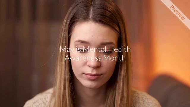 Mental Health Awareness Month | May 1  Video Template