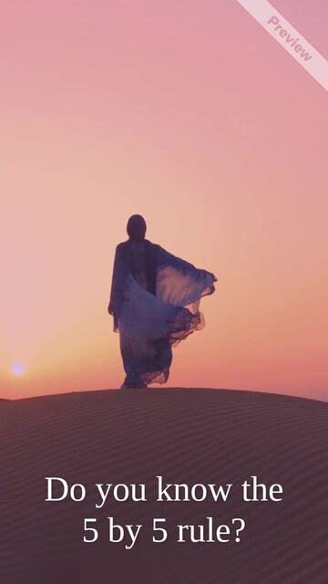 Thursday Thoughts | 5 By 5 Rule Video Template