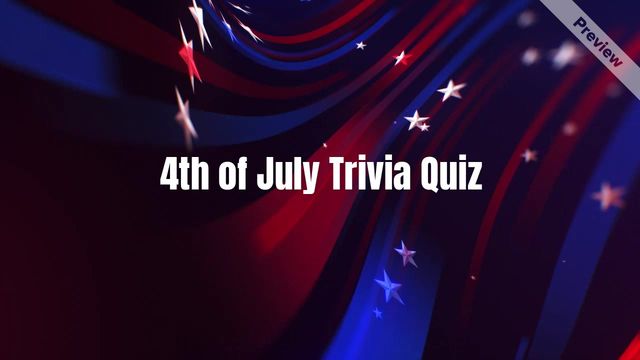 4th of July Trivia Quiz #3 Video Template