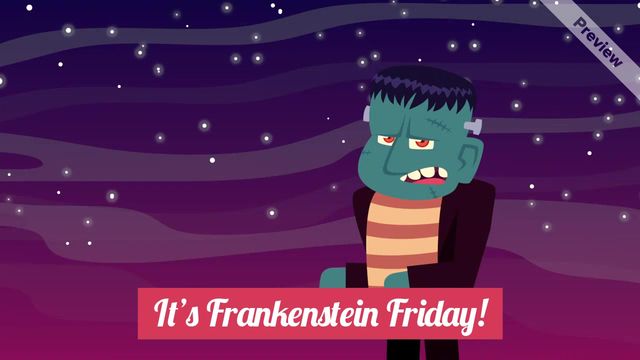 Frankenstein Friday Video Template