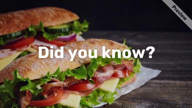 Sandwich Day Video Template