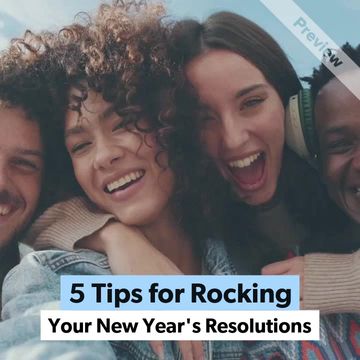 New Year's Resolution Tips   Video Template