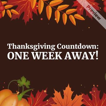 Thanksgiving Preparations Video Template