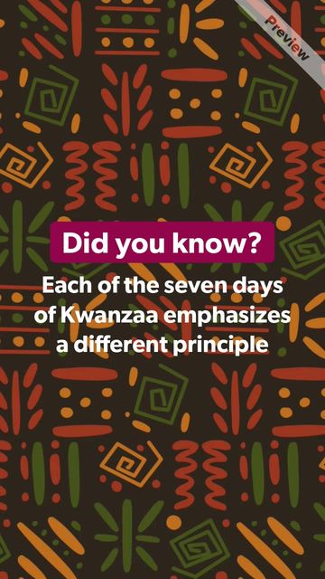 Start of Kwanzaa Video Template