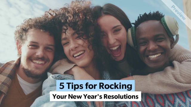 New Year's Resolution Tips   Video Template