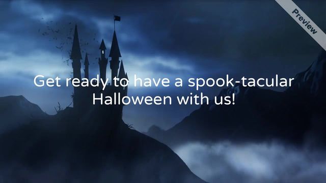 Halloween Store Hours  Video Template